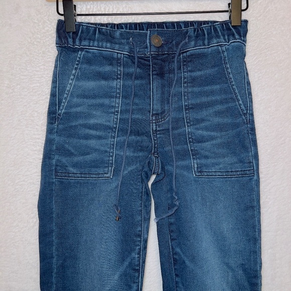 American Eagle AE Dark Wash Denim Next Level Stretch High Rise Jogger Jeggings - Picture 2 of 5